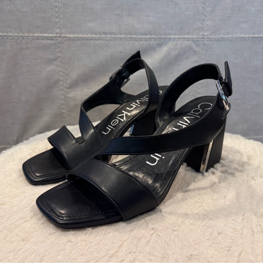 Calvin Klein Hendra Strappy Block Heel - Size 10 - NWOT